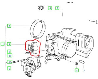 Sensor TPS de posición del acelerador BMW 318i E46